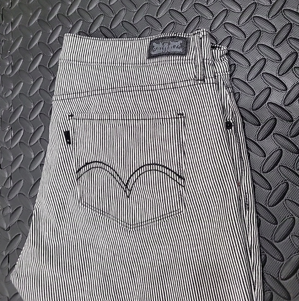 Striped Black and White Pants